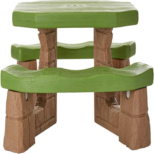 Step2 Picnic Table With Umbrella (Bright)-Outdoor Toys-Step2-Toycra