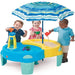 Step2 Shady Oasis Sand & Water Play Table-Outdoor Toys-Step2-Toycra