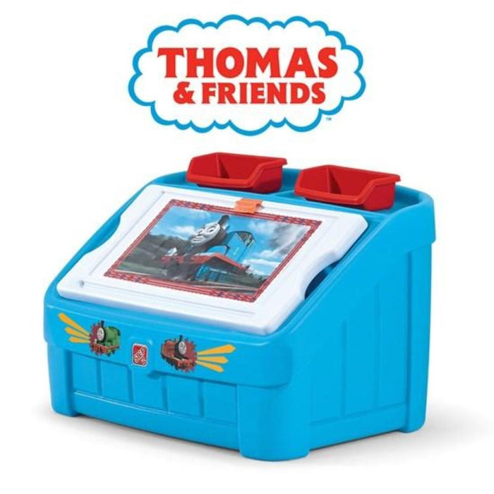 Step2 Thomas The Tank Engine 2 in 1 Toy Box and Art Lid-Furniture-Step2-Toycra