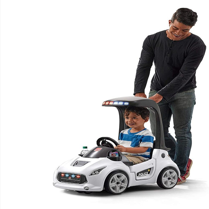 Step2 Turbo Coupe Foot-To-Floor (White )-Ride Ons-Step2-Toycra