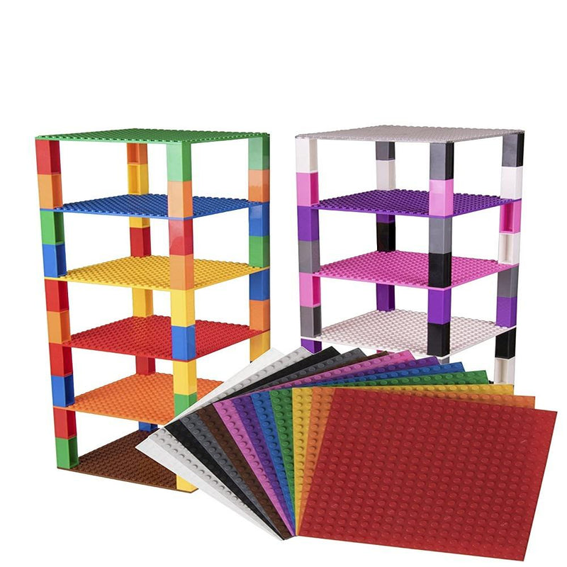 Strictly Briks Brik Tower - 6" x 6" 12 Pack - 12 Rainbow Colors