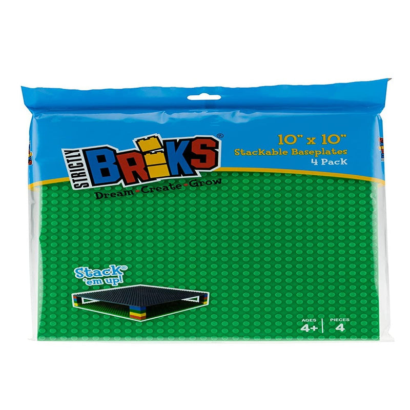 Strictly Briks Classic 4 Green 10" x 10" Base Plates