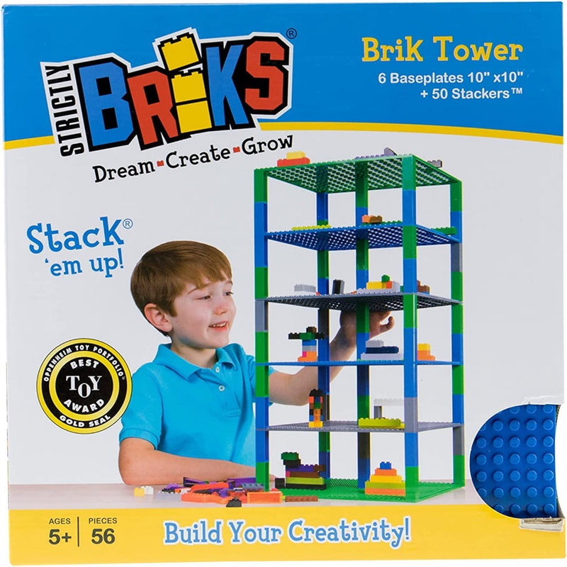 Strictly Briks Classic Baseplates 10" x 10" Brik Tower