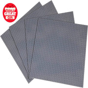 Strictly Briks Classic Baseplates 4 Base Plates & 30 Stackers in Gray