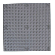 Strictly Briks Classic Stackable 4 Pieces 10" x 10" Building Brick Base Plates (Grey)