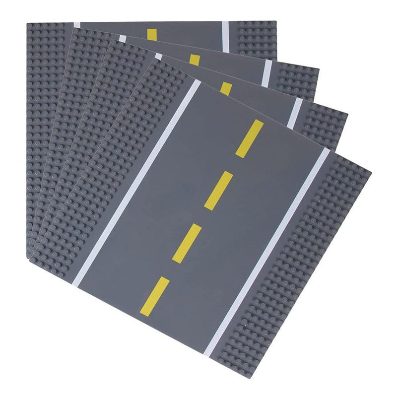 Strictly Briks Road Baseplates 10" x 10" Building Brick