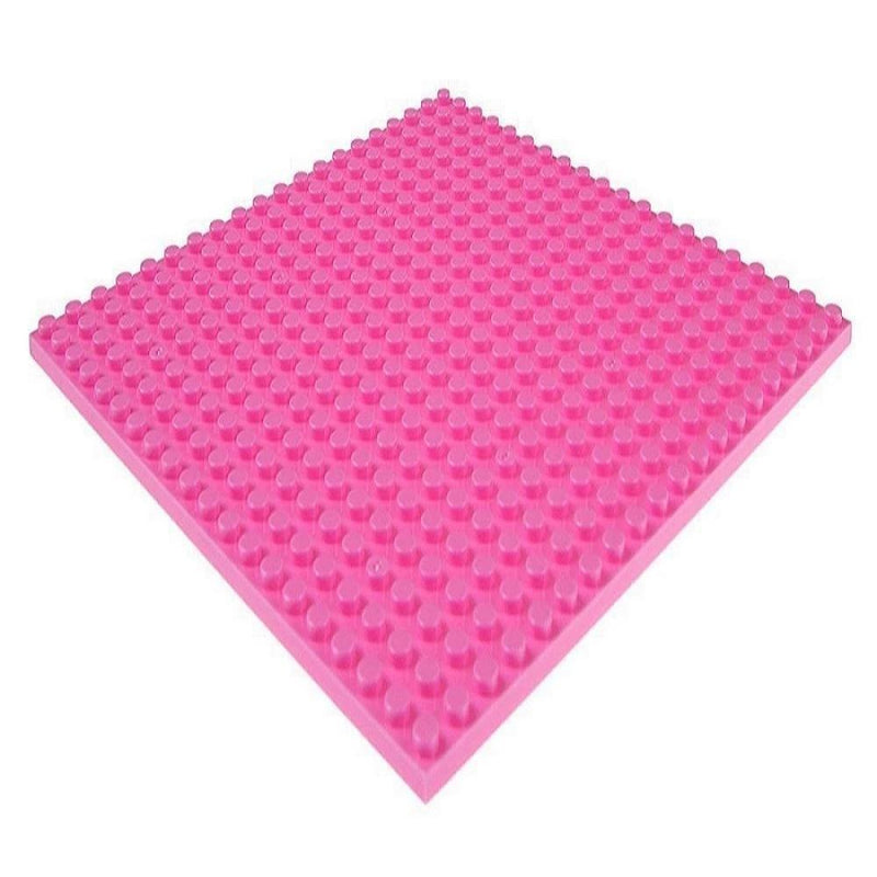 Strictly Briks Stackable Baseplates - 6" x 6" - 12 Pack - 12 Rainbow Colors