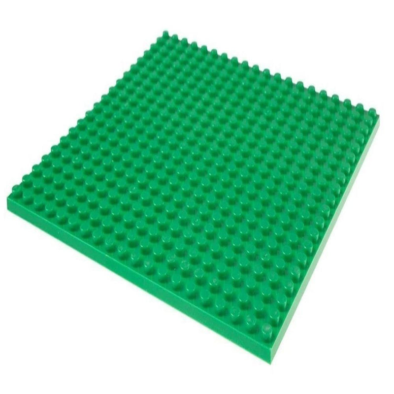 Strictly Briks Stackable Baseplates - 6" x 6" - 12 Pack - Blue, Gray, Green