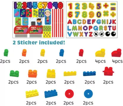 Sunta Blocks -38 Pcs (Mega Blocks Size)
