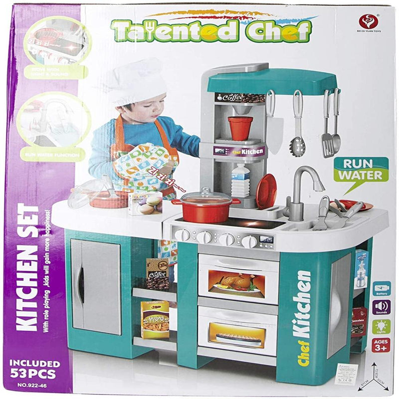 Talented Chef Kitchen Set With Music 53 Pieces - Multi Color