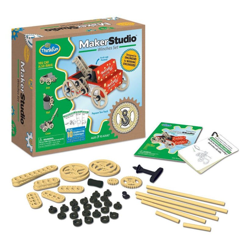 Think Fun Maker Studio Winches Set