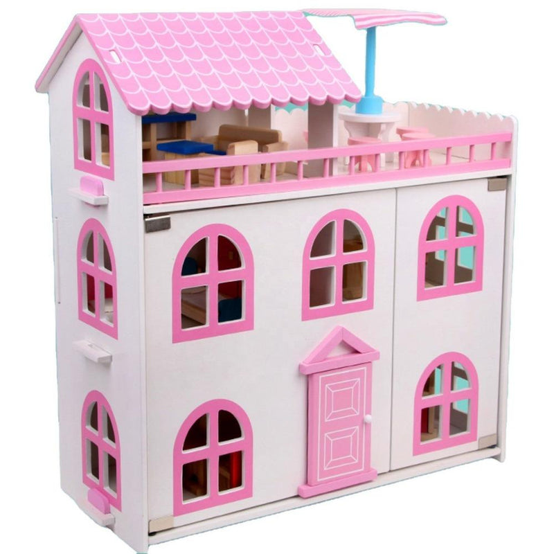 Three Story Villa Wooden Doll House