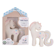 Tikiri Toys Natural Rubber Baby Rattle with Crinkle Tail