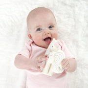 Tikiri Toys Natural Rubber Baby Rattle with Crinkle Tail