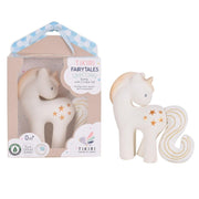 Tikiri Toys Natural Rubber Baby Rattle with Crinkle Tail