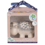 Tikiri Toys Natural Rubber Baby Teether Rattle & Bath Toy-Farm Collection