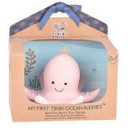 Tikiri Toys Natural Rubber Baby Teether Rattle & Bath Toy- Ocean Buddies Collection