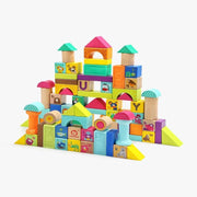 Top Bright Animal Squeeze And Wooden Blocks