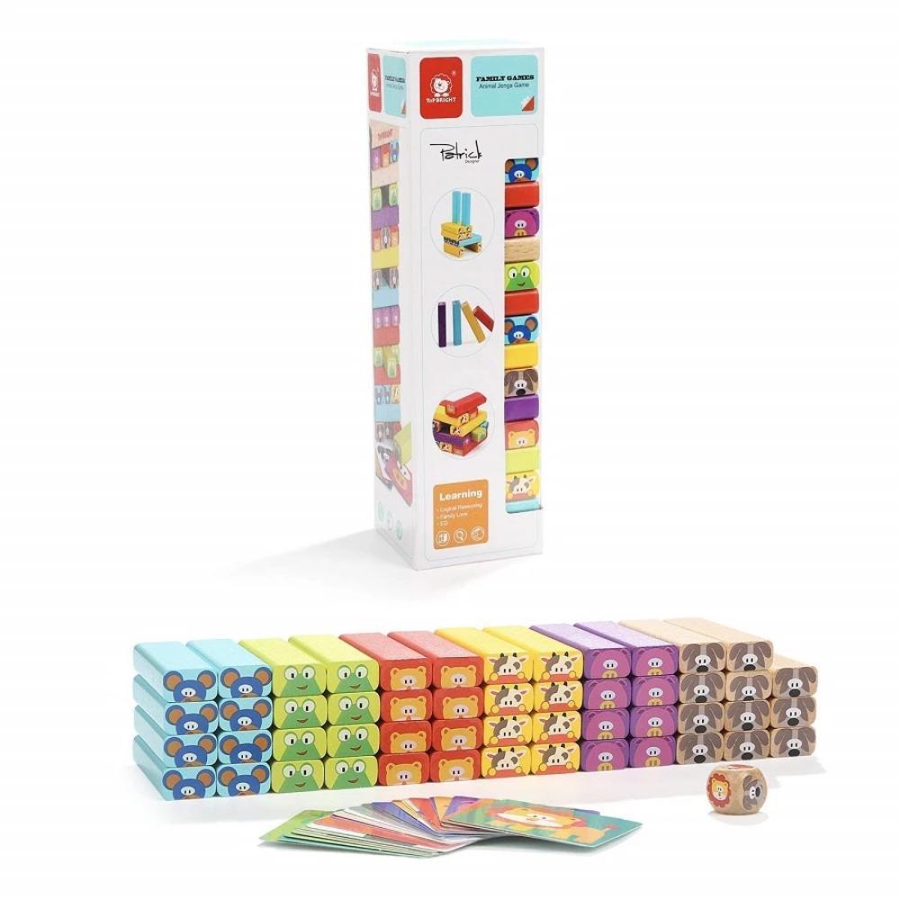 Top Bright Animal Stacking Game — Toycra