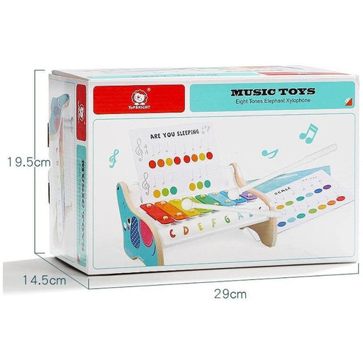 Top Bright Eight Tones Elephant Xylophone-Musical Toys-Top Bright-Toycra