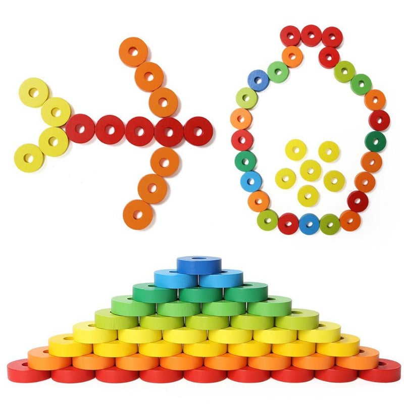 Top Bright Rainbow Donuts Count & Match Numbers