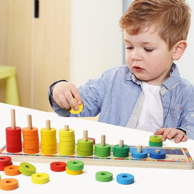 Top Bright Rainbow Donuts Count & Match Numbers