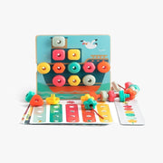 Top Bright Rainbow Stacking Sequencing Box