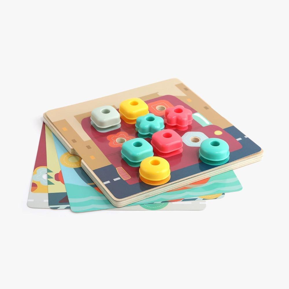 Top Bright Rainbow Stacking Sequencing Box | Buy Online at Toycra