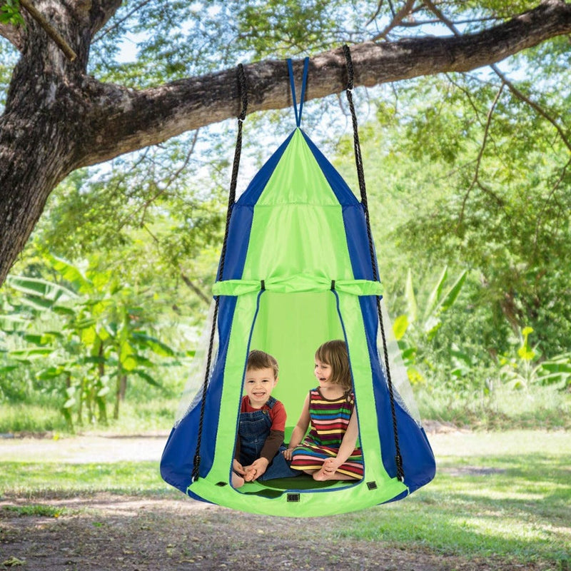 Toy Park 2 in 1 Kids Detachable Canopy Nest Swing