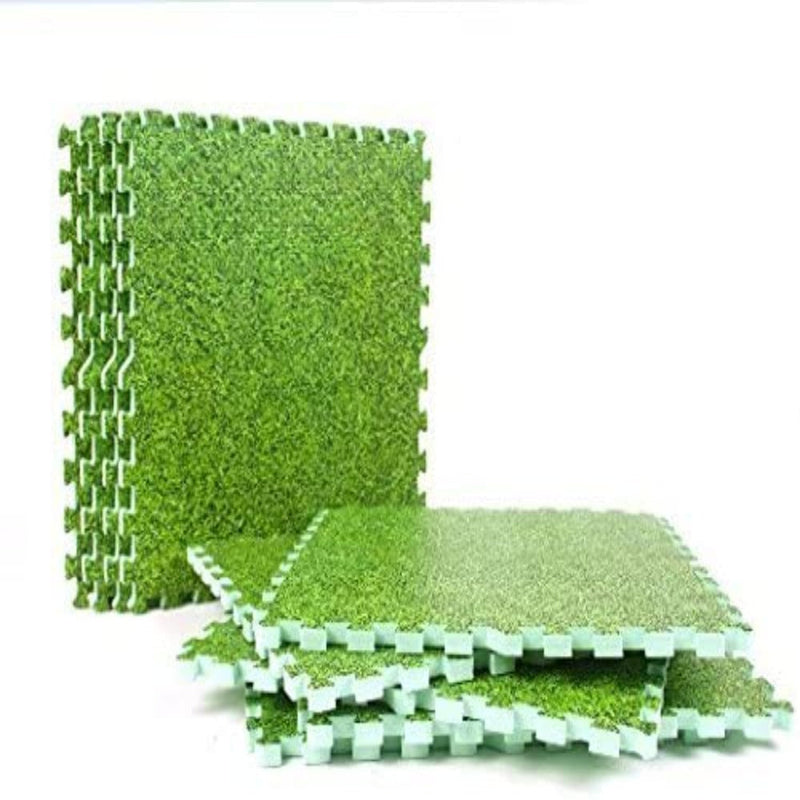 Toy Park Grass Tile EVA Kid's Play Mat - 4 Pieces