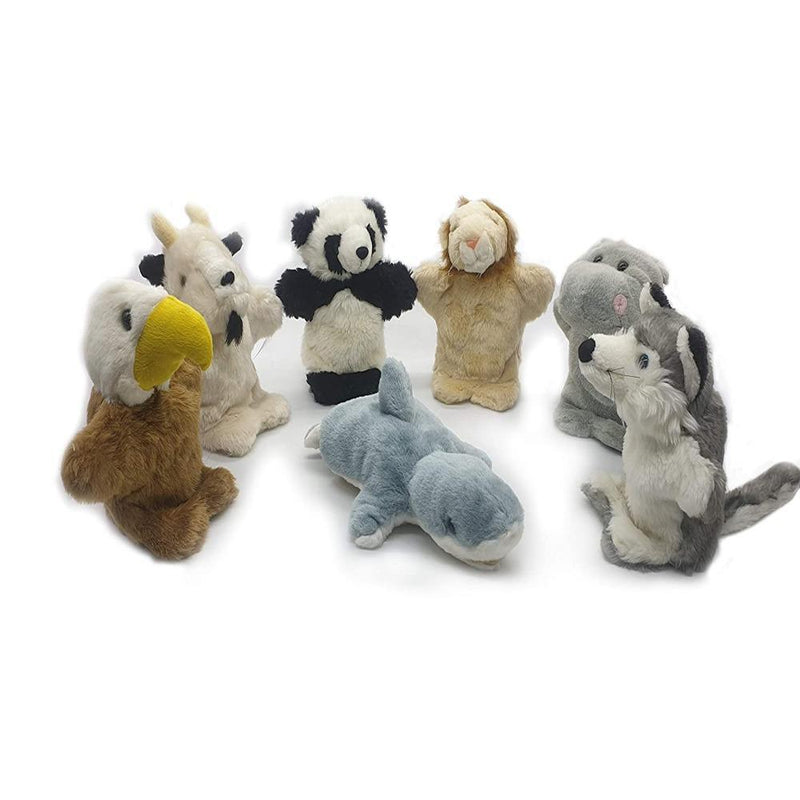 Toy Park Hand Puppets Wild Animals Set of 7