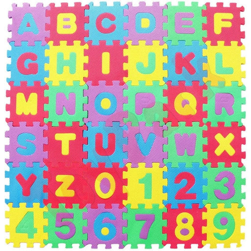 Toy Park Kids Alphanumeric Eva Mat Floor Puzzle - 36 Pieces-Mats, Gym & Activity-Toy Park-Toycra