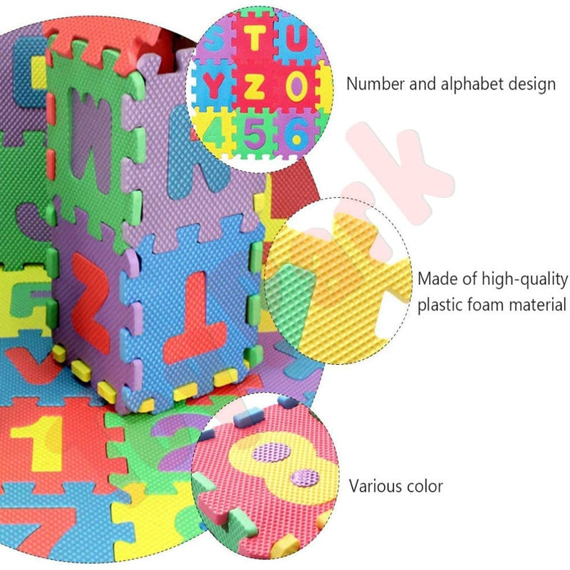 Toy Park Kids Alphanumeric Eva Mat Floor Puzzle - 36 Pieces