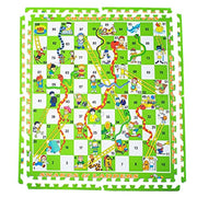 Toy Park Kids Snake & Ladder (1-100) Play Foam Mat - 4 Pcs
