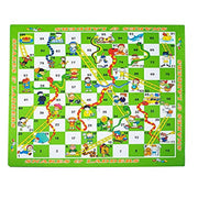 Toy Park Kids Snake & Ladder (1-100) Play Foam Mat - 4 Pcs