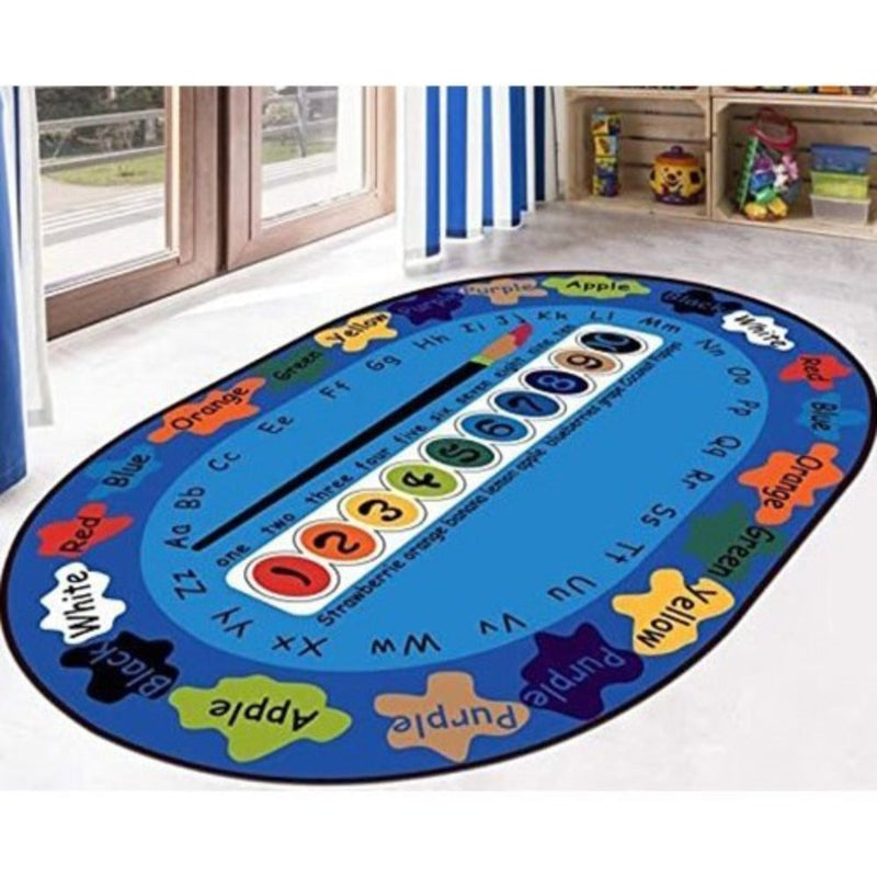 Toy Park Oval Educational Paint Brush Carpet