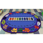 Toy Park Oval Educational Paint Brush Carpet
