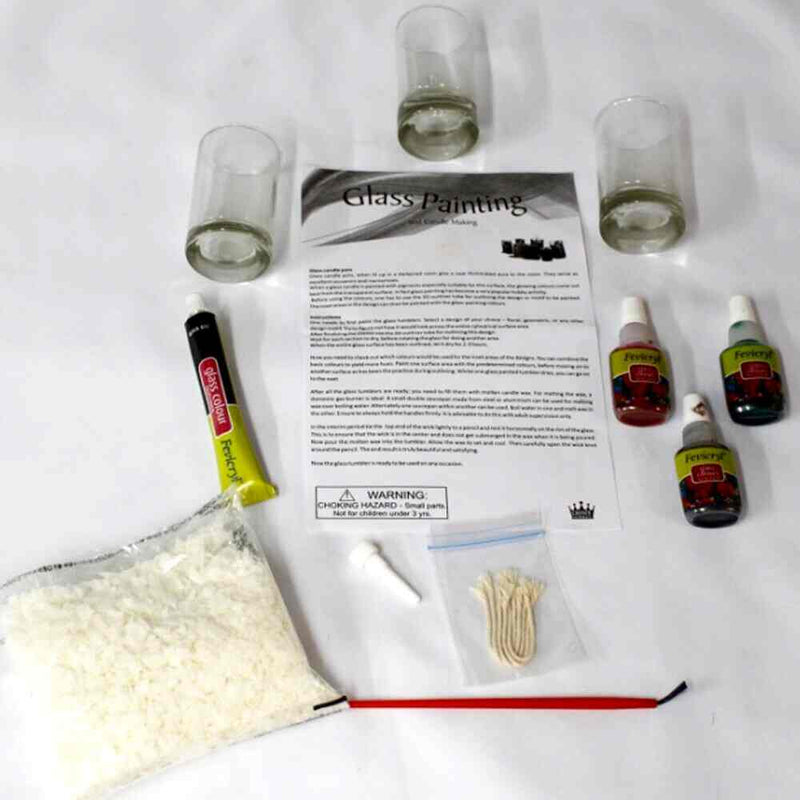 Toykraftt Glass Painting Candle Kit