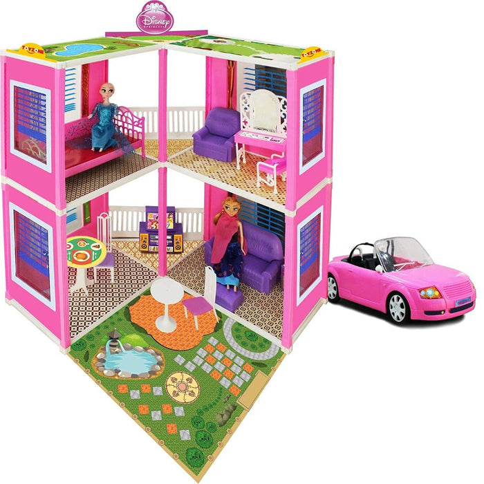 Toyzone Disney Princess Grand Villa (125Pcs)-Pretend Play-Toyzone-Toycra