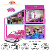 Toyzone Disney Princess My Town House Doll House (78 Pcs)