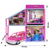 Toyzone Disney Princess My Town House Doll House (78 Pcs)