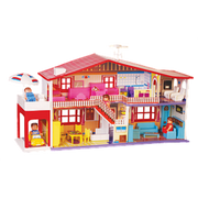 Toyzone My Deluxe Doll House (50 Pcs) -Multicolour