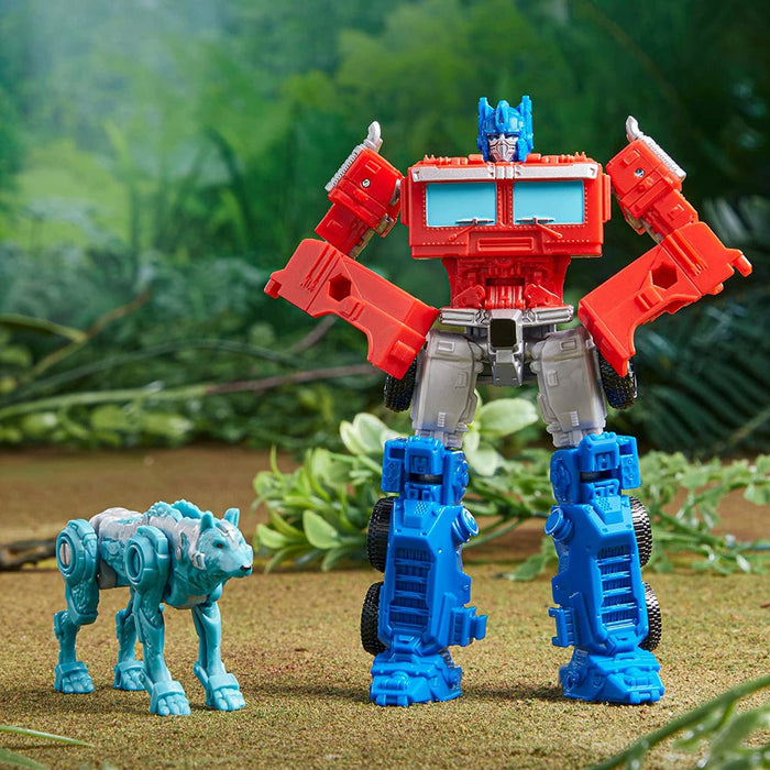 Transformers Rise of The Beasts Alliance Optimus Prime & Chainclaw Toys-Action & Toy Figures-Transformers-Toycra