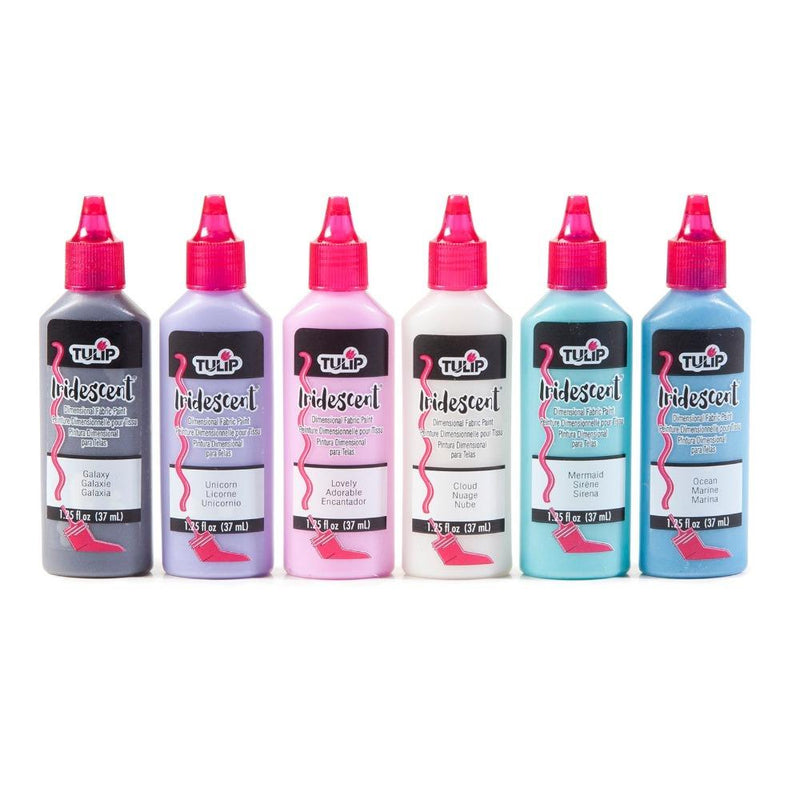 Tulip Fabric Paint Set Multi Iridescent 6Pk