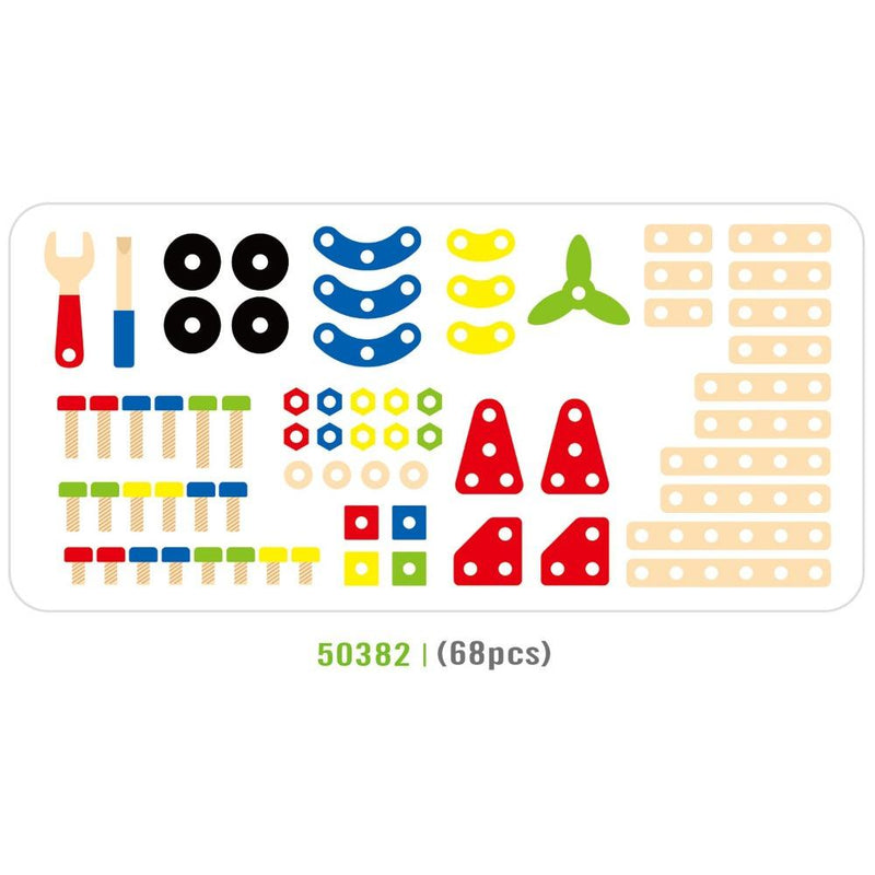 Viga Construction Block Set - 68 pcs