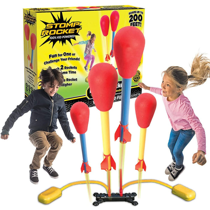 Win Magic Stomp Rocket Dueling Rockets-Outdoor Toys-Win Magic-Toycra