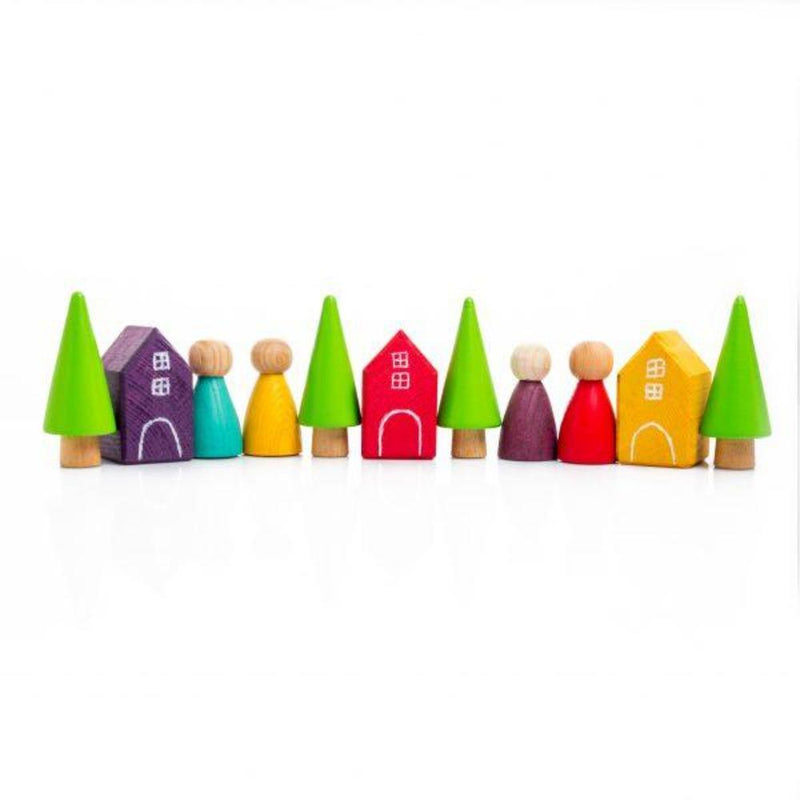 Wooden Peg Dolls (6pc)