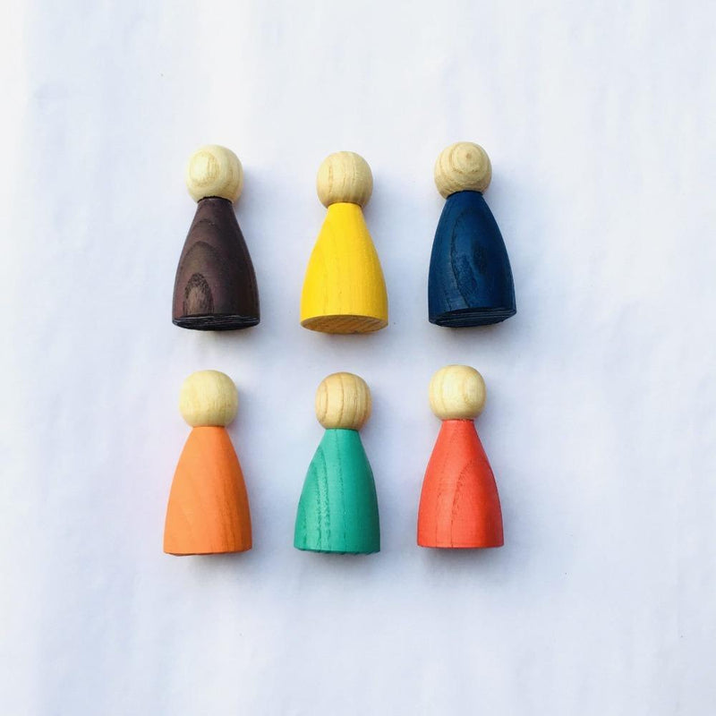 Wooden Peg Dolls (6pc)