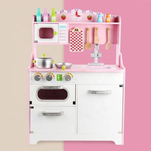 Wooden Pink Princess Kitchen Set-Pretend Play-Toycra-Toycra