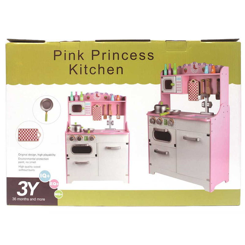 Wooden Pink Princess Kitchen Set